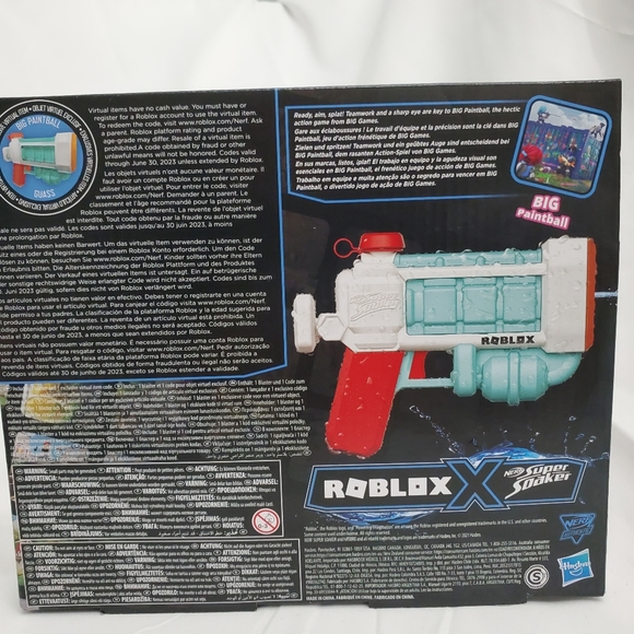 NERF. ROBLOX Super Soaker BIG Paintball: Guass Water Blaster - Picture 10 of 11